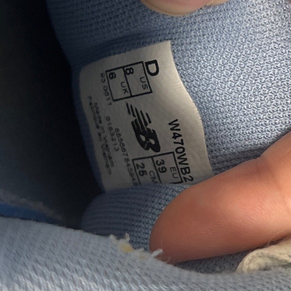 New Balance Silver Blue White Running 470 v2 Tennis Shoes Streetwear Retro - Picture 7 of 10